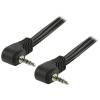 VALUELINE AV Cable 3.5mm male to AV 3.5mm male with Angle Black VLVP 22000 B10